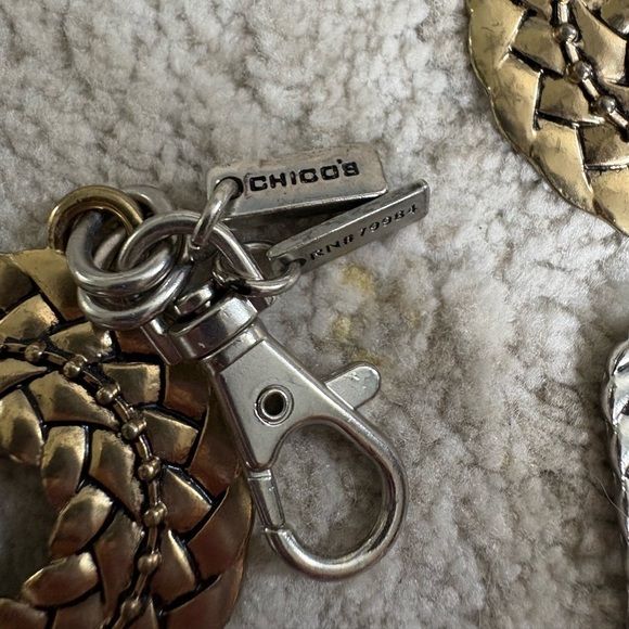 Chico’s Silver and Gold color Chain Belt - Picture 6 of 8